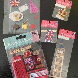 2/$20 Bundle of London Scrapbooking Cut Outs